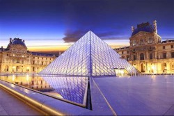 The Musee du Louvre a famous museum in Paris france