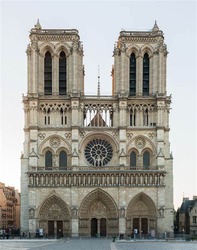 The Notre Dame a famous church in Paris France